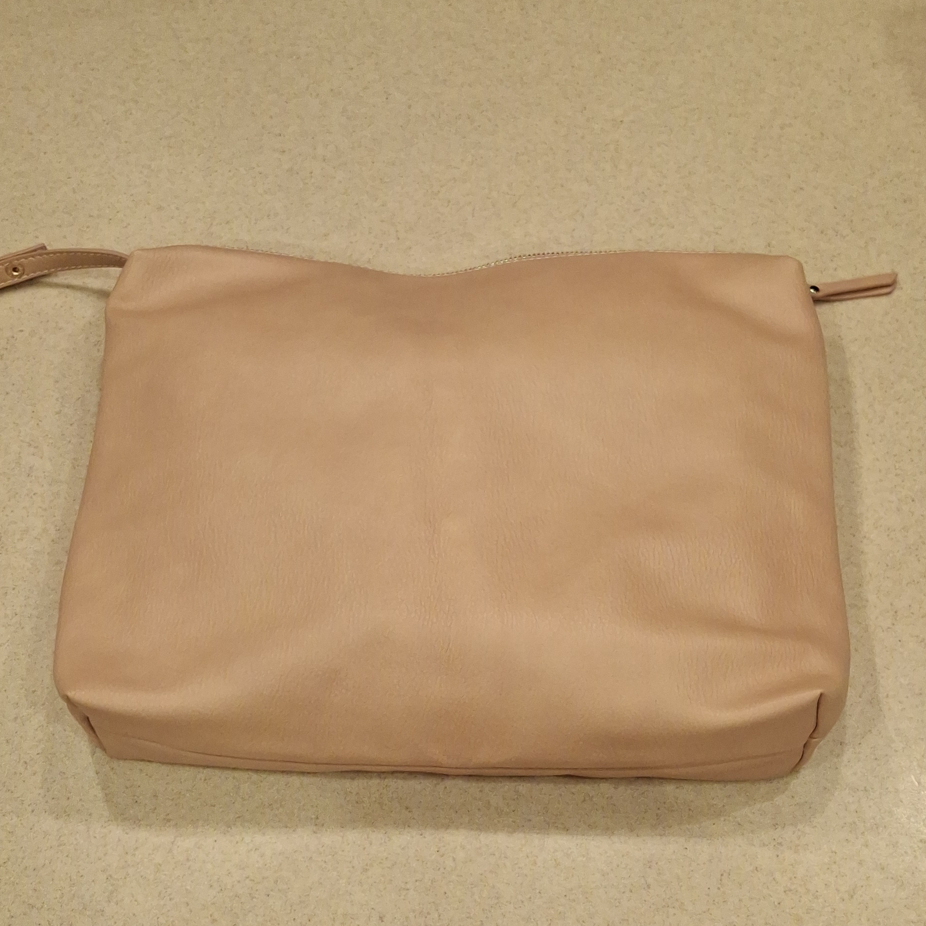 Madison West Beige Wristlet Clutch